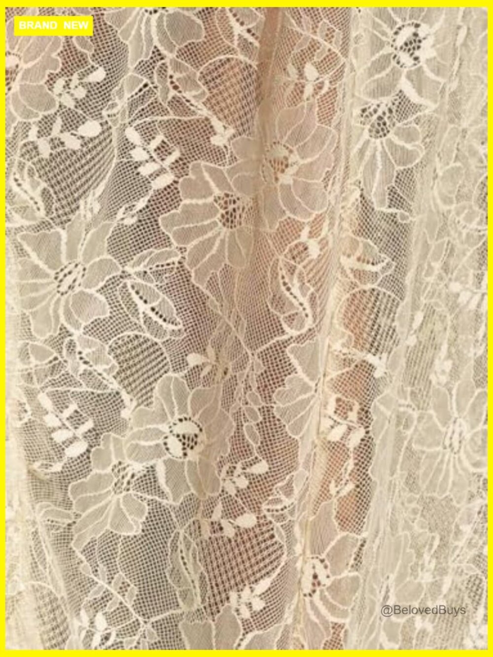 Lace High Low Maxi Skirt Y2K Beach Cover-up Sheer Asymmetrical Long - Picture 5 of 7